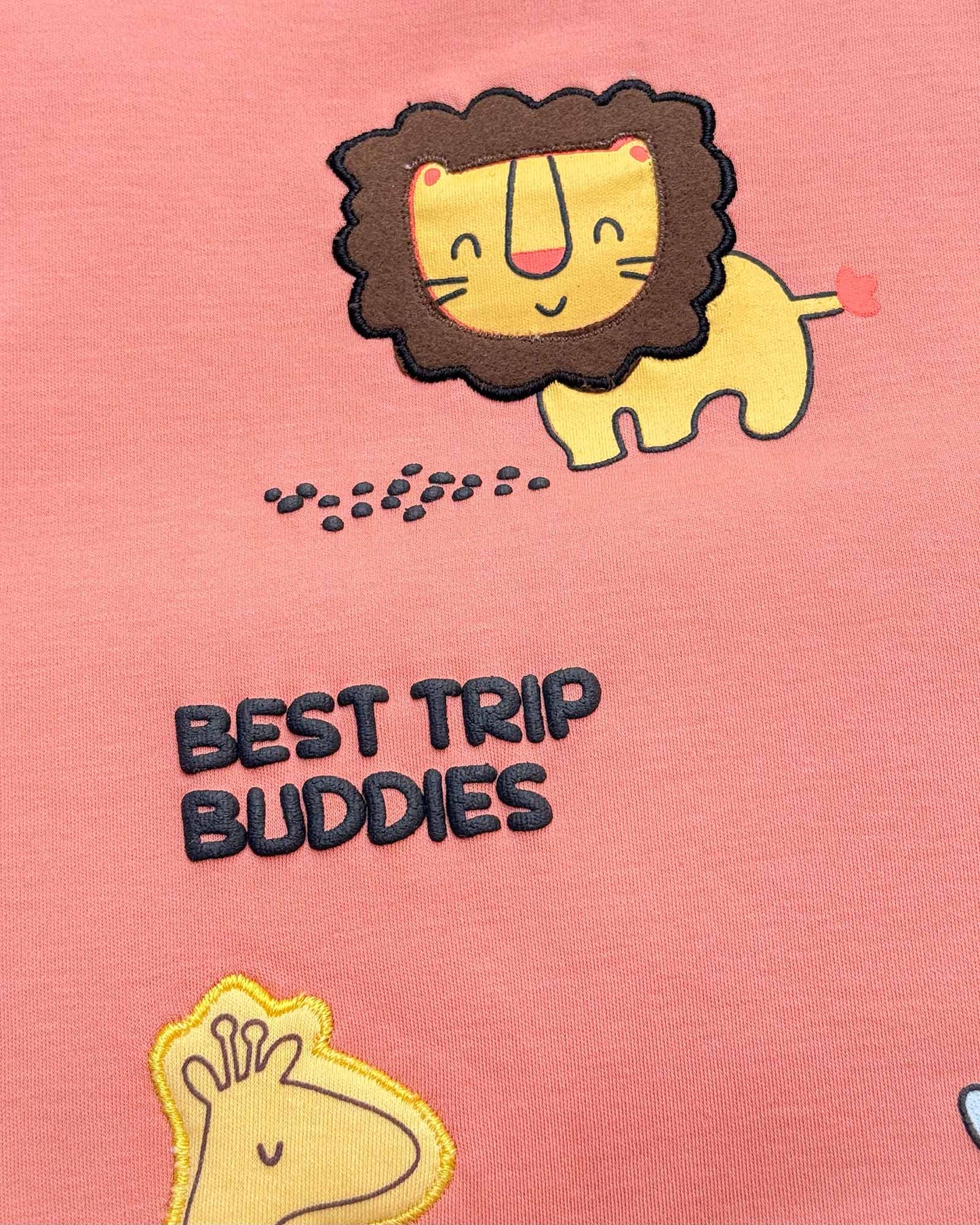 Best Trip Buddies Printed Dungaree Romper