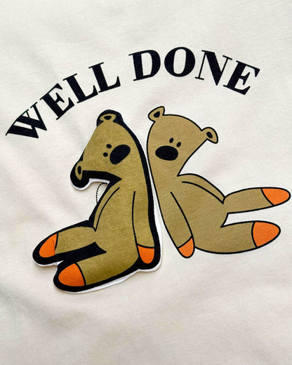 Mr.Bean Teddy Applique T-Shirt & Shorts Co-Ord Set