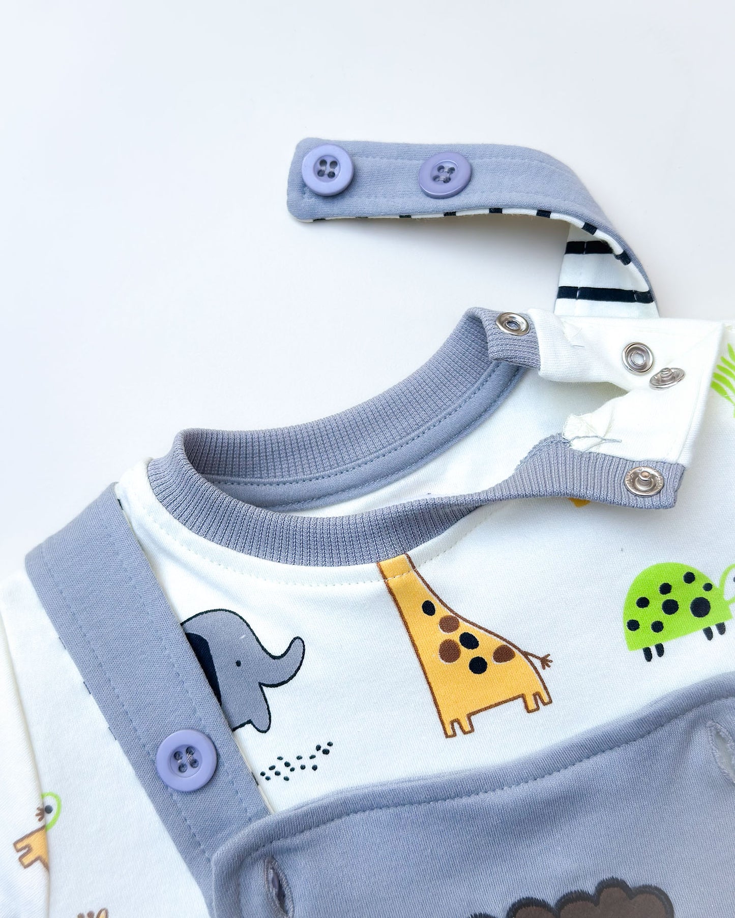 Best Trip Buddies Printed Dungaree Romper