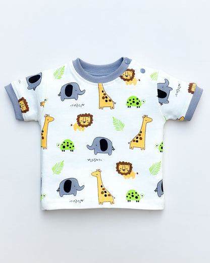 Best Trip Buddies Printed Dungaree Romper