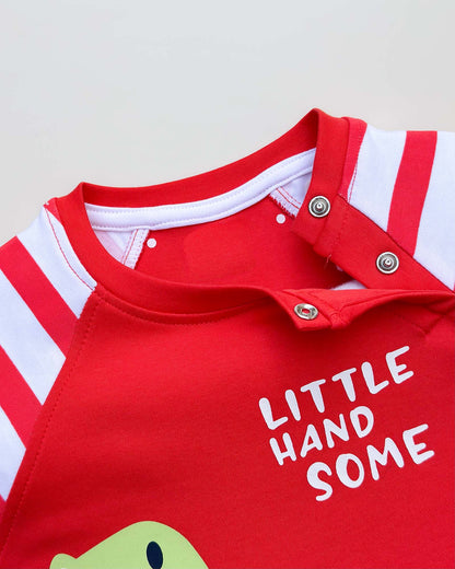 Half Sleeves Little Hand Some Printed Romper