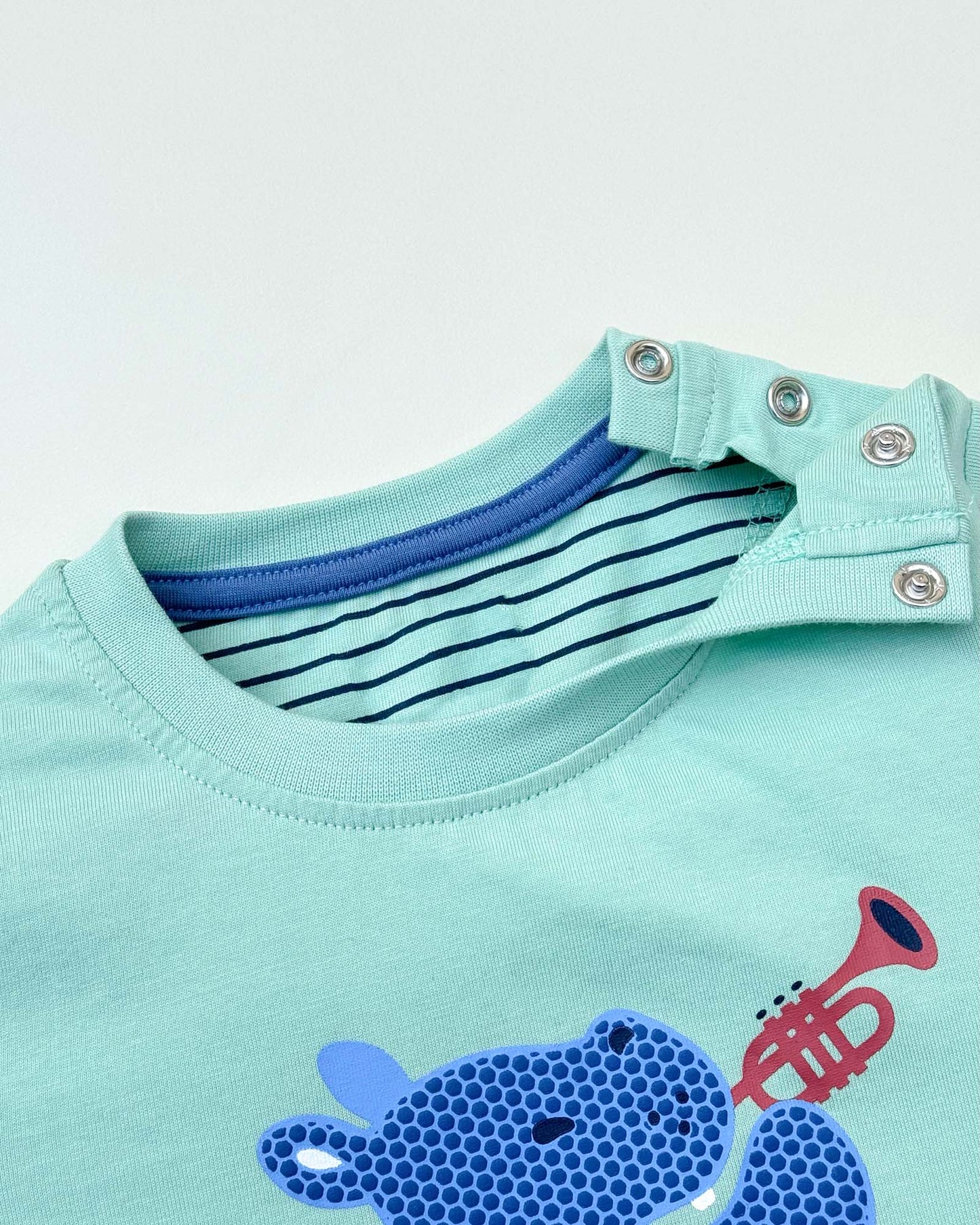 Musical Hippo T-Shirt & Shorts Co-ord Set