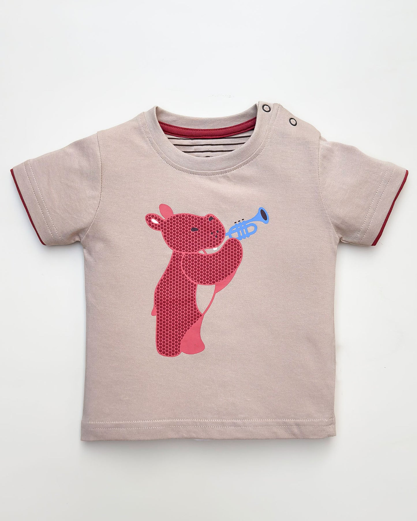 Musical Hippo T-Shirt & Shorts Co-ord Set