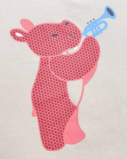 Musical Hippo T-Shirt & Shorts Co-ord Set