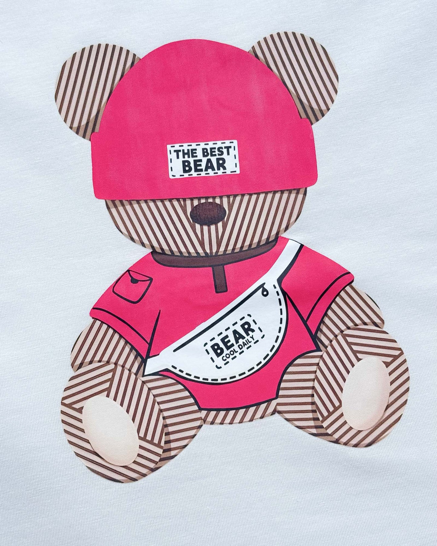 Cool Bear Printed T-Shirt & Shorts Co-ord Set