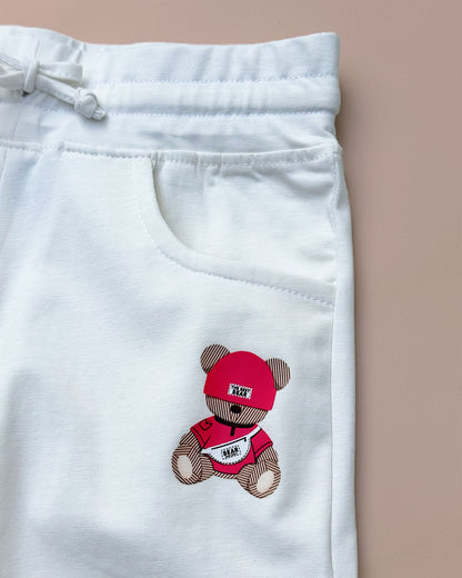 Cool Bear Printed T-Shirt & Shorts Co-ord Set