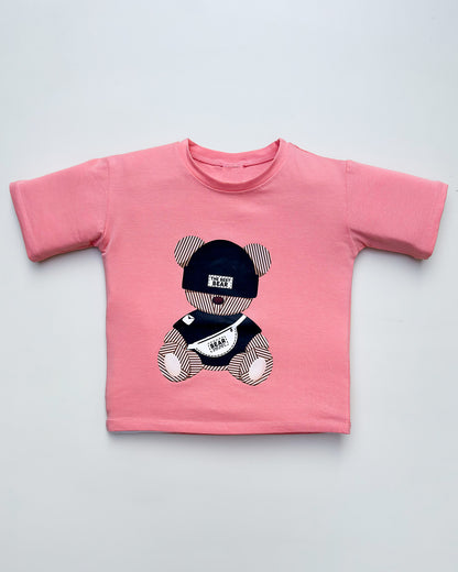 Cool Bear Printed T-Shirt & Shorts Co-ord Set