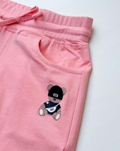 Cool Bear Printed T-Shirt & Shorts Co-ord Set