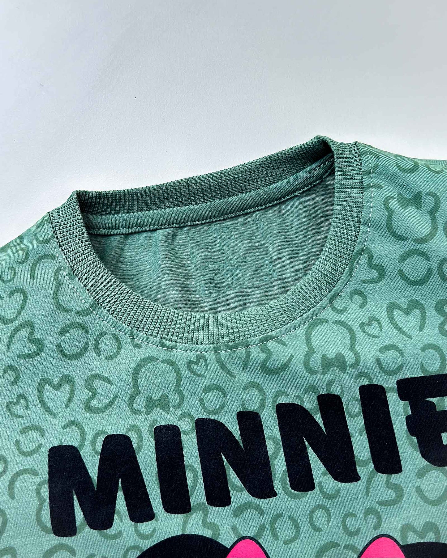 Minnie Mouse Printed T-Shirt & Shorts Co-ord Set