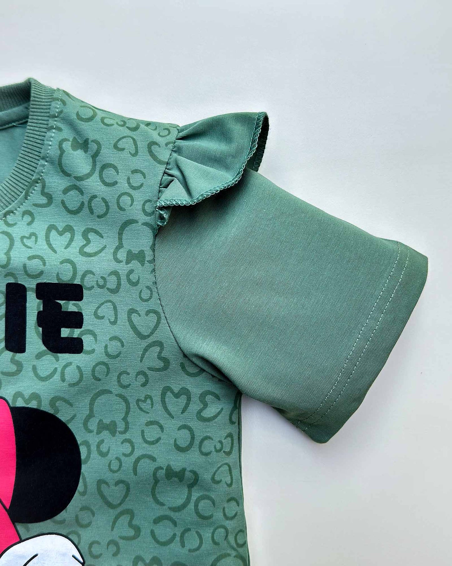 Minnie Mouse Printed T-Shirt & Shorts Co-ord Set