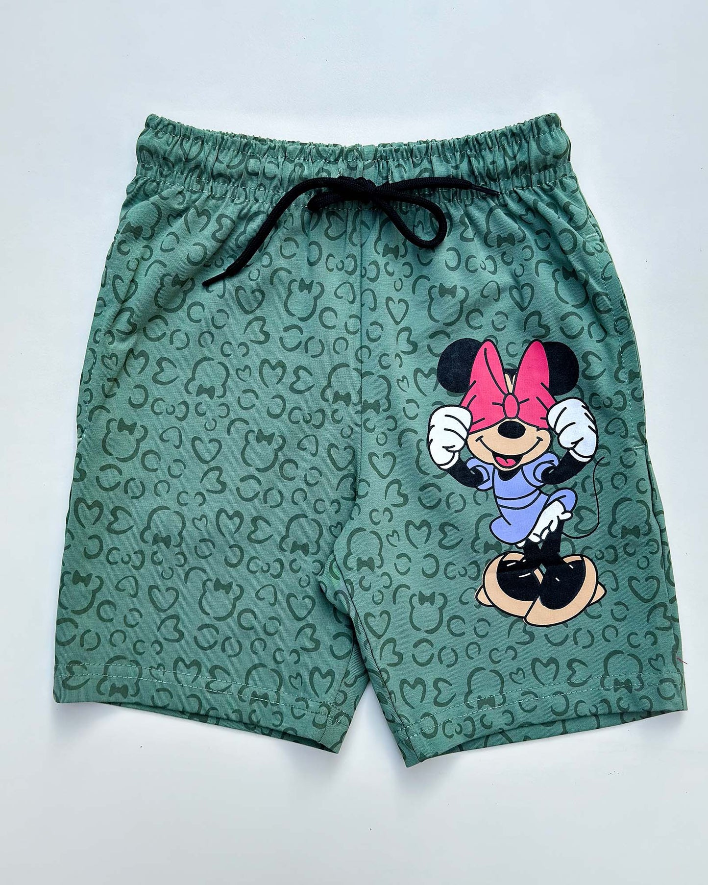Minnie Mouse Printed T-Shirt & Shorts Co-ord Set