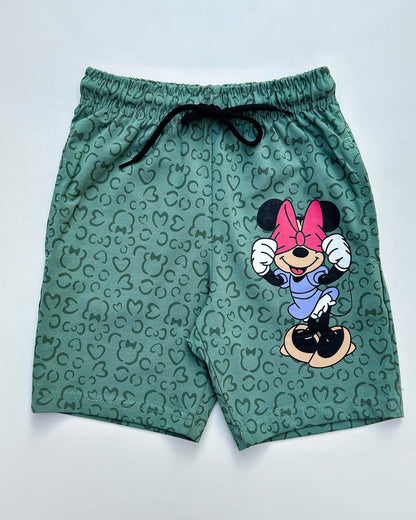 Minnie Mouse Printed T-Shirt & Shorts Co-ord Set