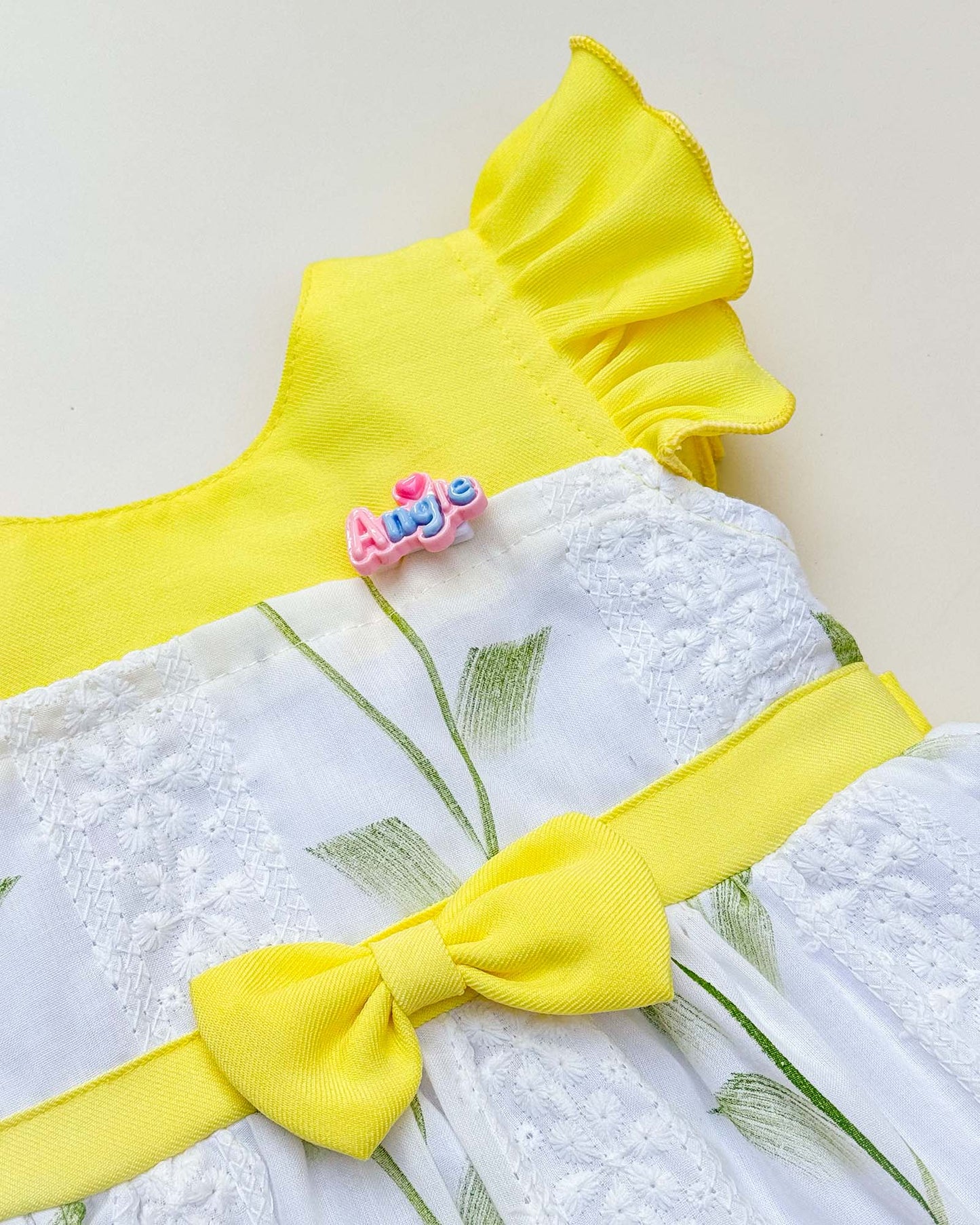 Flower Print Frock with Bow Detail
