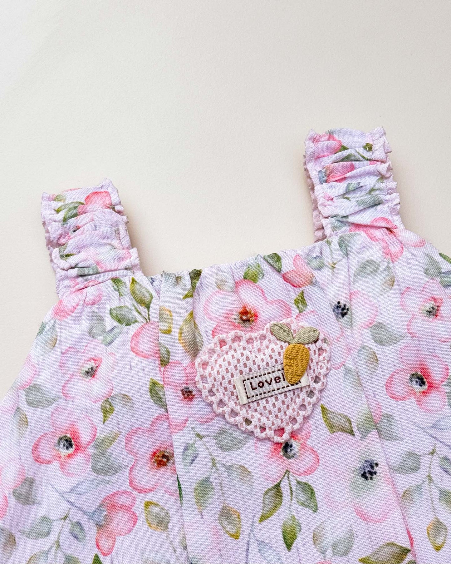 Floral Printed Cotton Top with Shorts