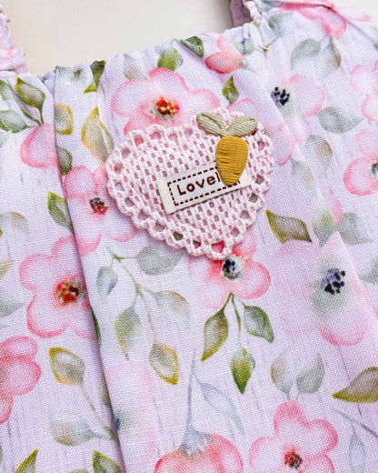 Floral Printed Cotton Top with Shorts