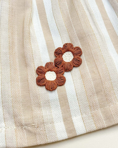 Crochet Knit Cotton Casual Dress with Bloomer