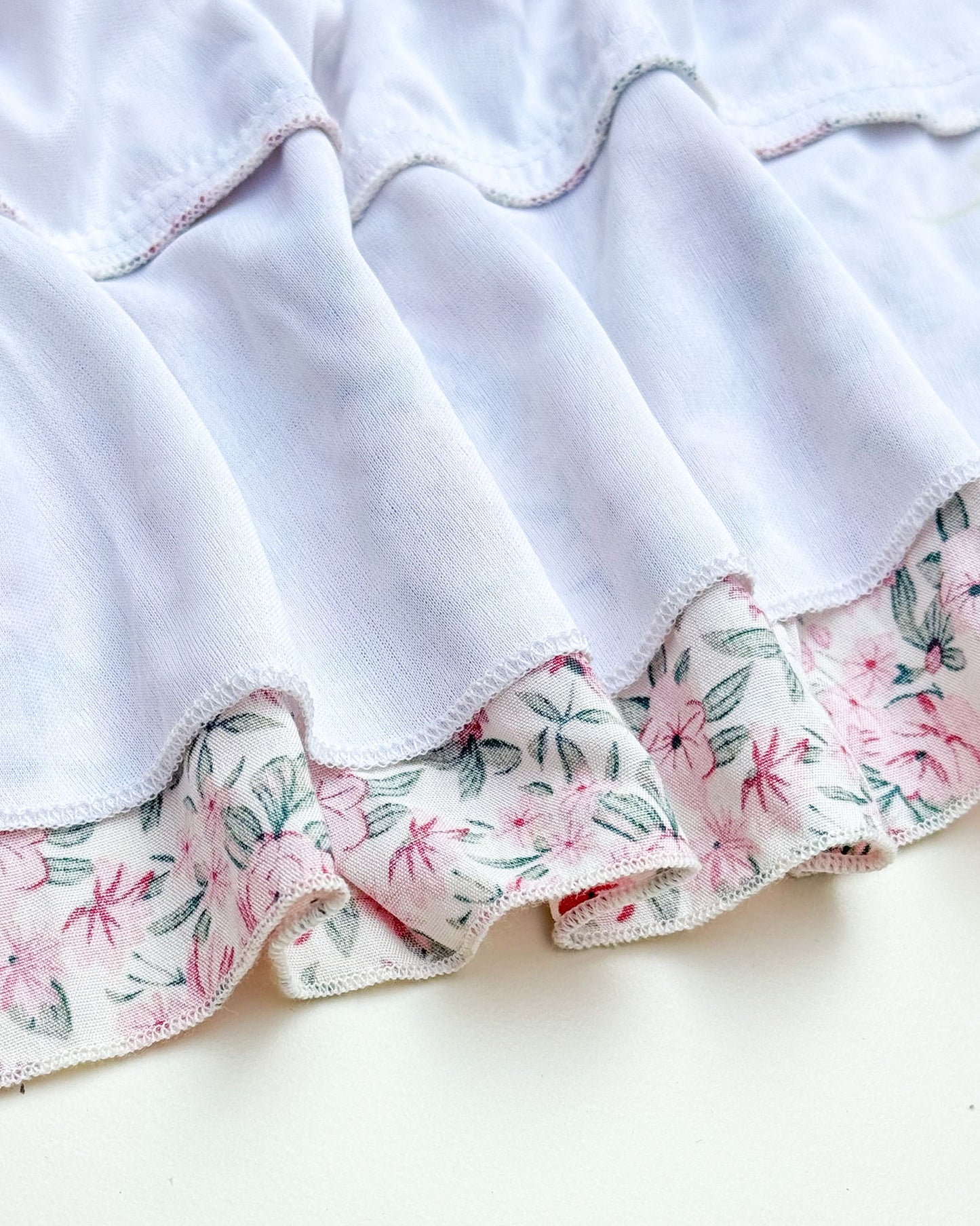 Floral Print Smocked Bodice Midi Dress