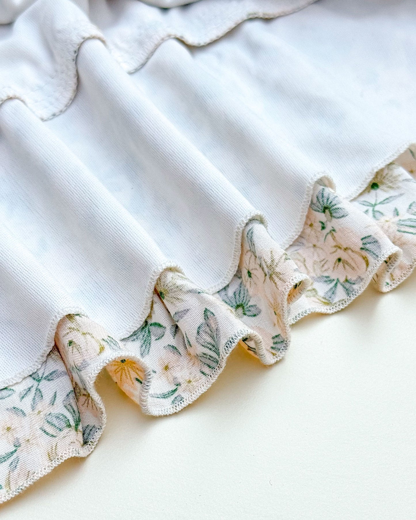 Floral Print Smocked Bodice Midi Dress
