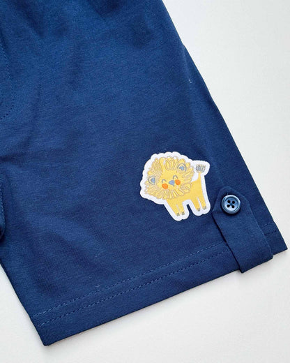 Lion & Dino Safari T-Shirt & Shorts Co-ord Set