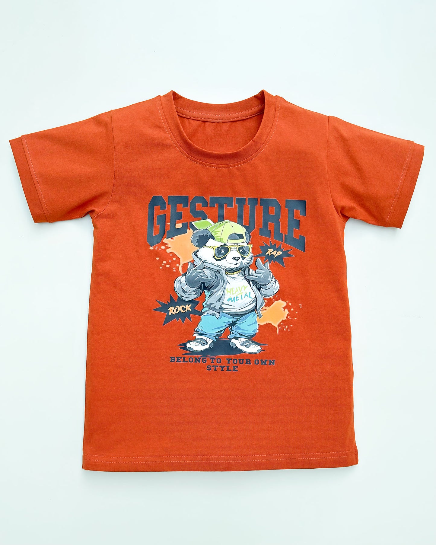 Street Panda Printed T-Shirt & Shorts Co-ord Set