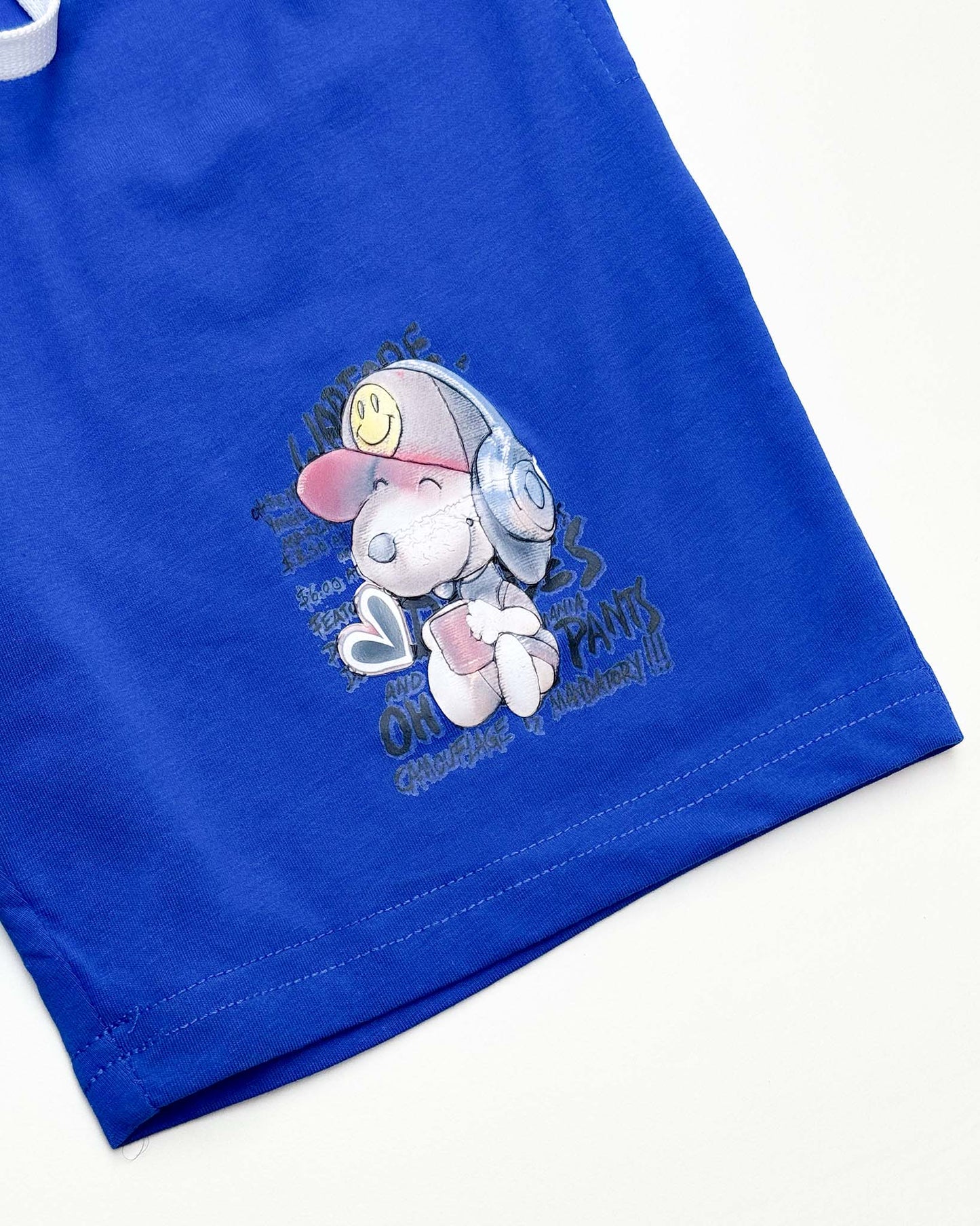 Cool Snoopy Printed T-Shirt & Shorts Co-ord Set