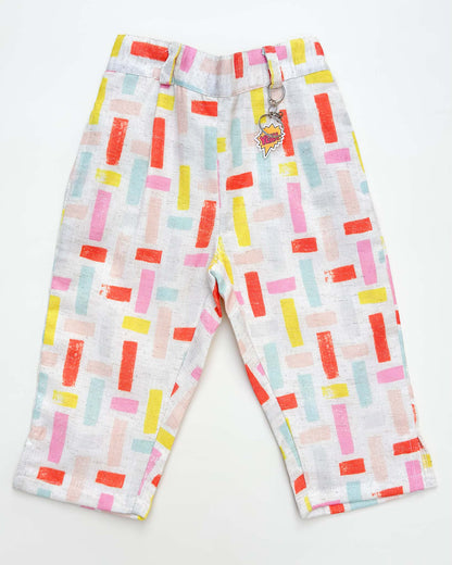 Formal Crop Top & Pants with Blazer Set
