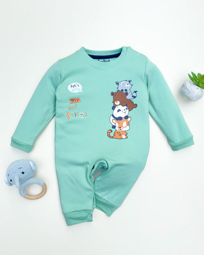 Full Sleeve Best Friends Printed Romper