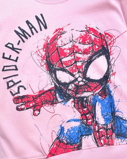 Spiderman Printed Full Sleeve Co-ord Set