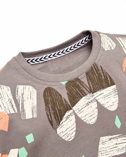 Abstract Printed Full Sleeves Co-ord Set