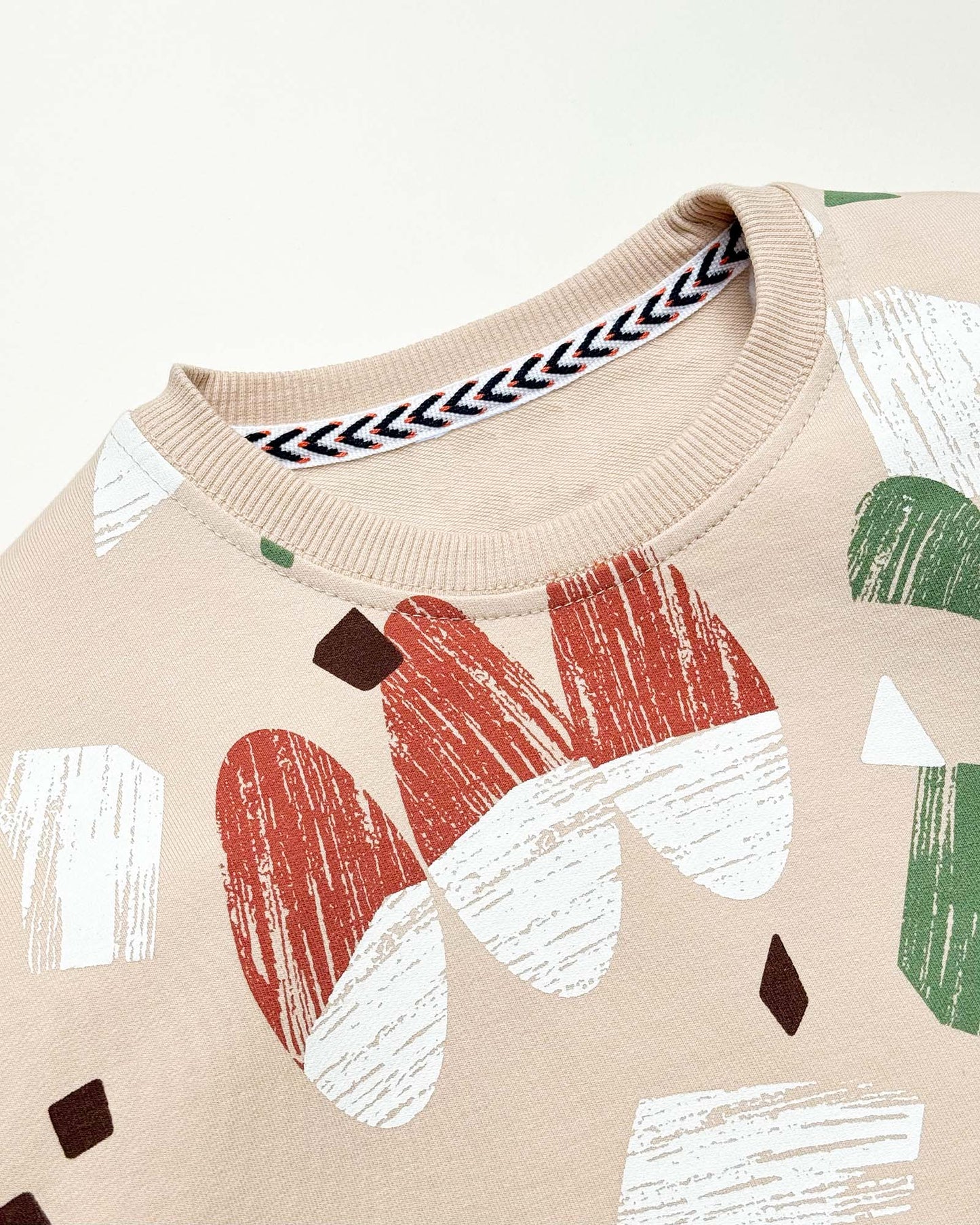 Abstract Printed Full Sleeves Co-ord Set