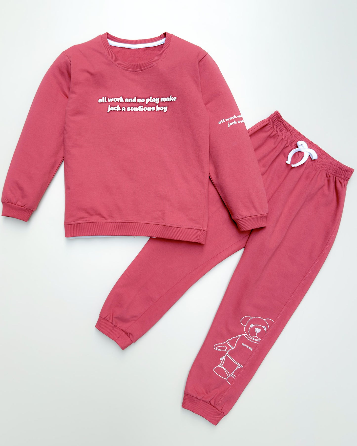 All Work Puff Printed Full Sleeves Co-ord Set