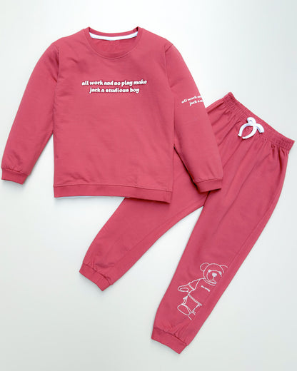 All Work Puff Printed Full Sleeves Co-ord Set