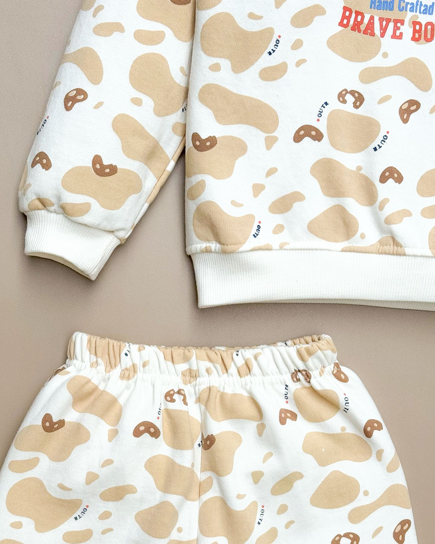 Ameoba Printed Fleeced Co-ord Set