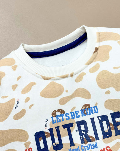 Ameoba Printed Fleeced Co-ord Set