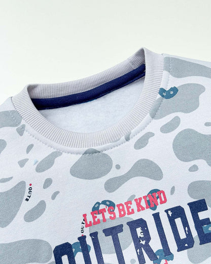 Ameoba Printed Fleeced Co-ord Set