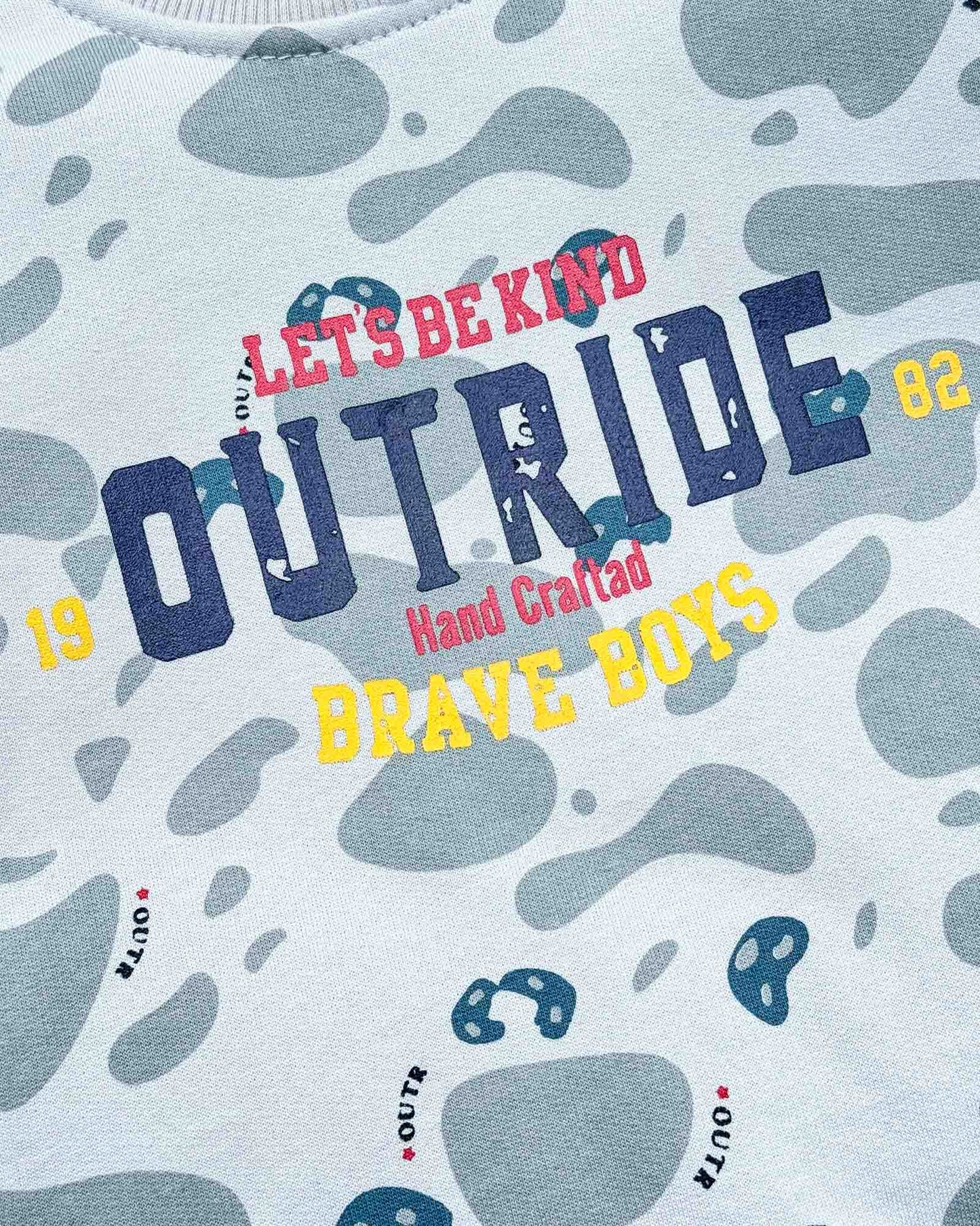 Ameoba Printed Fleeced Co-ord Set