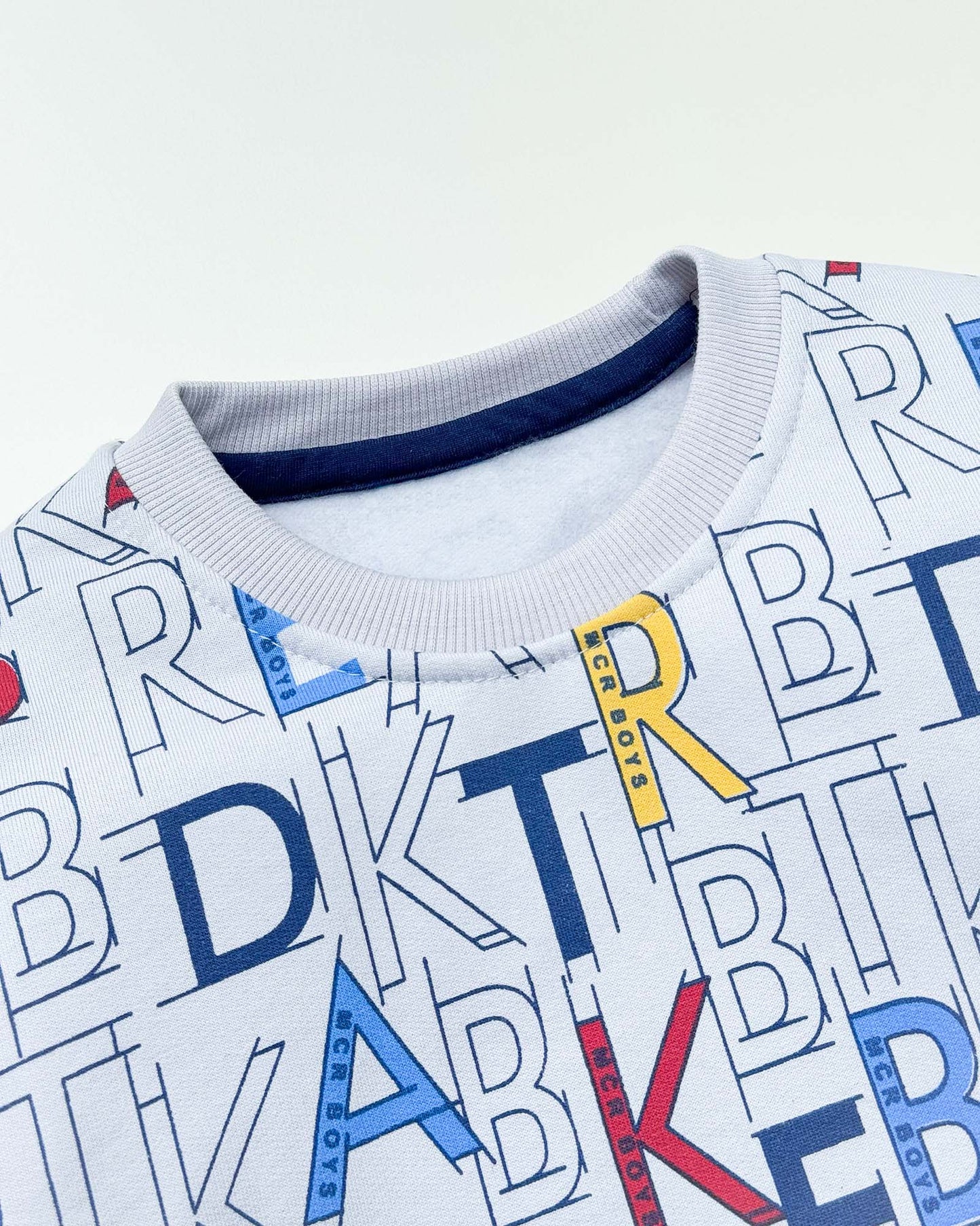 Alphabetic Printed Fleeced Co-ord Set