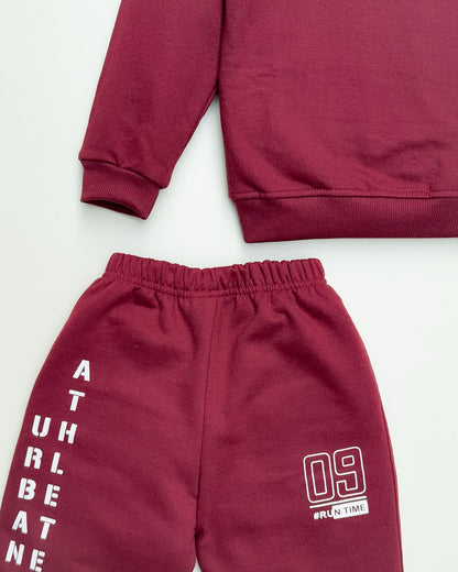 Escape Puff Printed Fleeced Co-ord Set