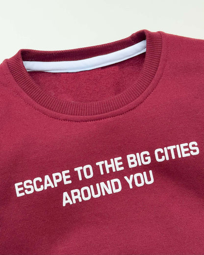 Escape Puff Printed Fleeced Co-ord Set