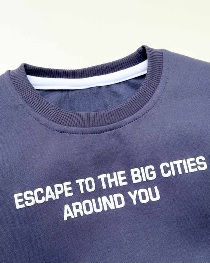 Escape Puff Printed Fleeced Co-ord Set