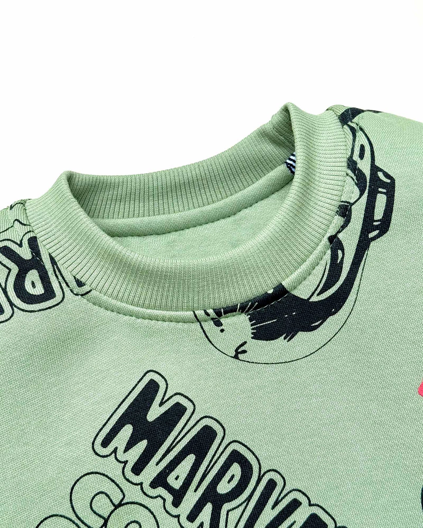 Marvel Printed Fleeced Co-ord Set