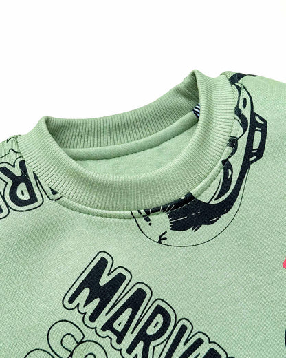 Marvel Printed Fleeced Co-ord Set