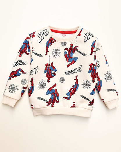 Marvel Spiderman Printed Fleeced Co-ord Set
