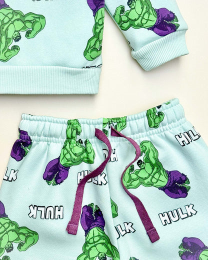 HULK Marvel Printed Fleeced Co-ord Set