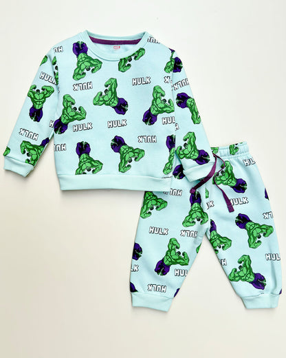 HULK Marvel Printed Fleeced Co-ord Set