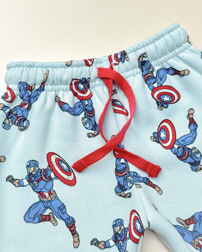 Captain America Marvel Printed Fleeced Co-Ord Set