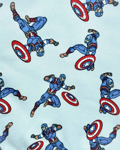 Captain America Marvel Printed Fleeced Co-Ord Set