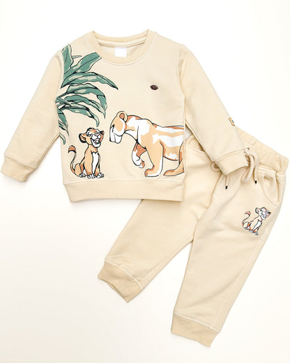 Simba Printed Full Sleeve Co-ord Set With Casual Pants