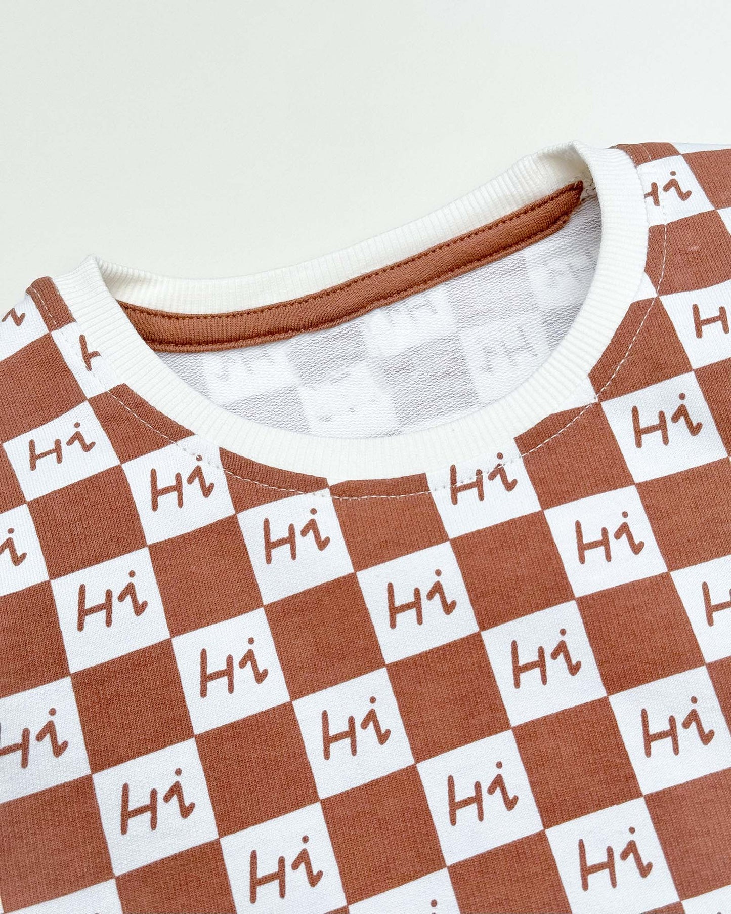 Hi Check Printed Full Sleeves Co-ord Set