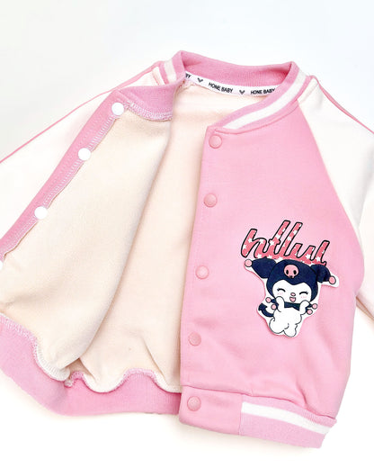 Soft Textured Full-Sleeve Graphic Printed Jacket